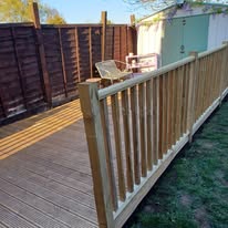 Wooden decking another view